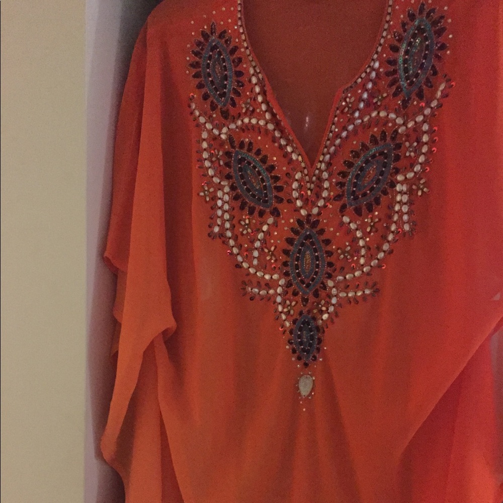 Beautiful Bejeweled Resort Coverup